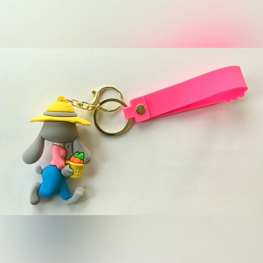 Kids Keychain Set - Pink and Brown